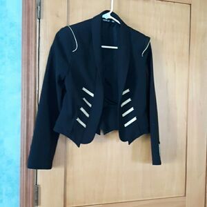 Allen B.Black & Gold shorty tux/ like jacket